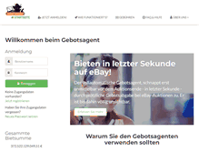 Tablet Screenshot of gebotsagent.de